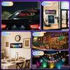 Full Color Double Row LED Light Sign For Car, 12.99''X7.87''' Programmable Scrolling LED Sign For Car, Flexible 5V/2A APP Control  Text Message