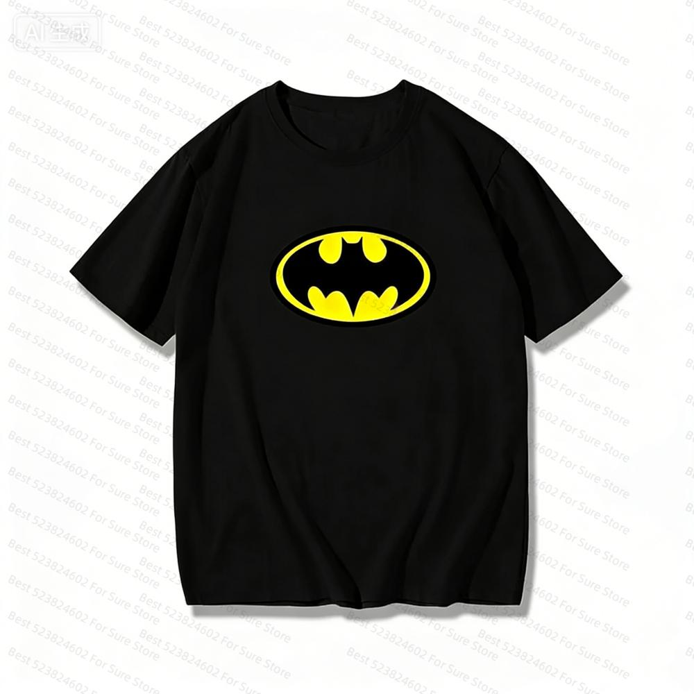 BatUnisex SuperUnisex Wonder Women tshirts Flash Cartoon Cotton TShirt Creative Loose Casual Short Sleeve Parent casual T shirt