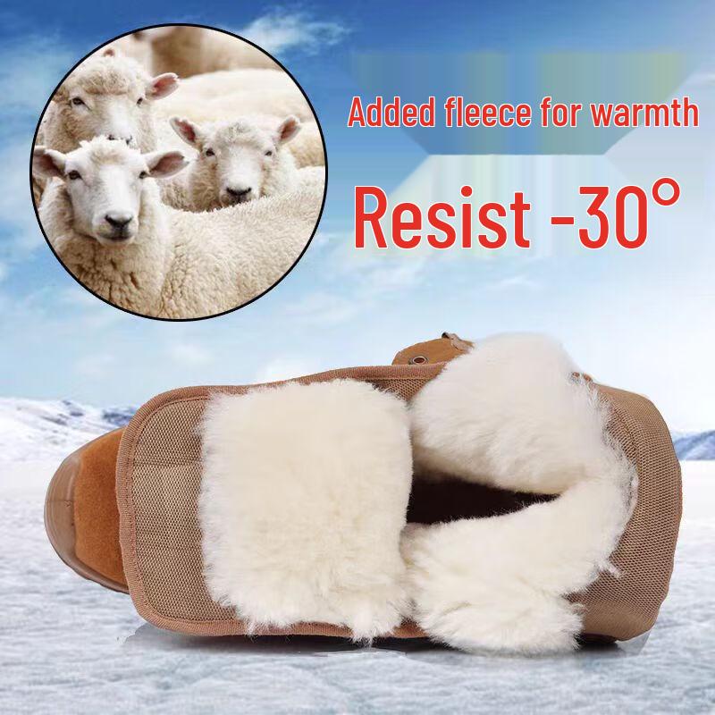 Ludun Lightweight High-Top Wool-Lined Tactical Winter Boots