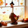 Veranda Gans Outfit Türkei/Vogelscheuche/Weihnachtsmann Kleidung Passt 23 Zoll Zement Plastik Gans Statue für Ernte Herbst Thanksgiving Weihnachten Hof Terrasse Deko