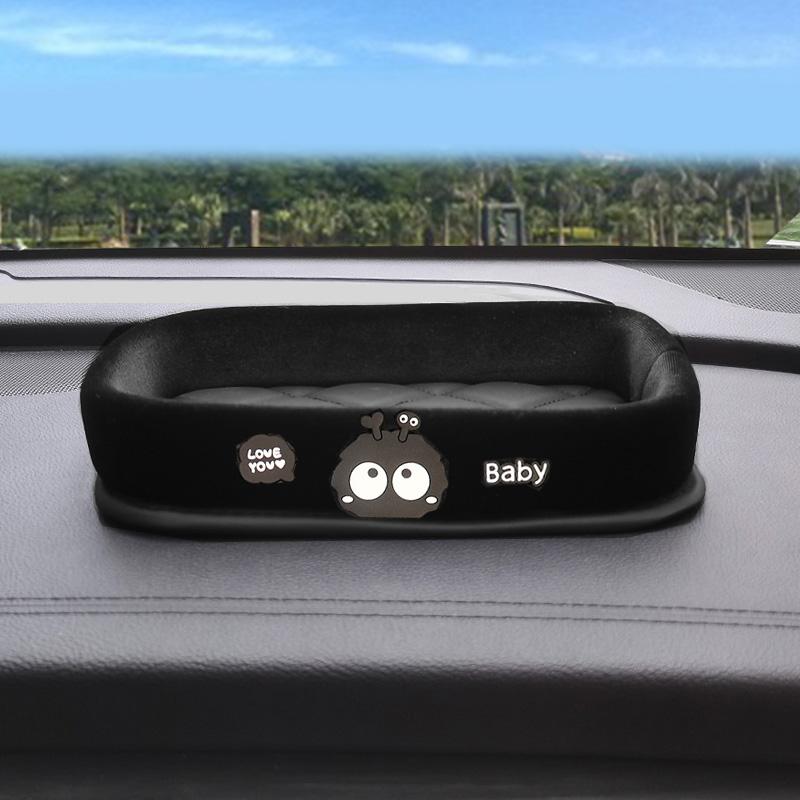 Cute Cartoon Toy Ball Car Dashboard Storage Box Center Consoles Organizer Auto Organizer Case For Phone Key Interior Accessories