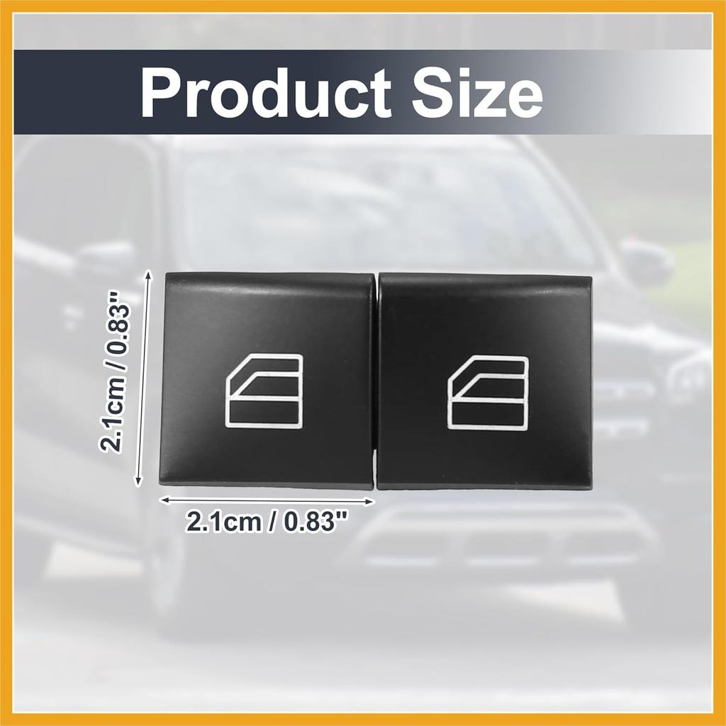 4pcs Driver Window Switch Button Covers Power Window Master Switch Repair Button Caps Lift Button for Mercedes Benz ML GL R Class W164 X164 W251