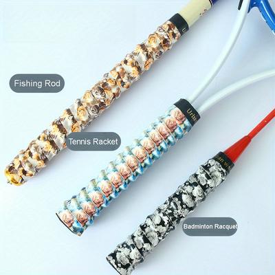 7pcs Anti-slip Sweatbands, Flower Printed Sweatbands, Keel Hand Glue, Baseball Glue, Hand Glue for Fishing Rod Badminton Tennis
