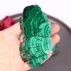 Natural Malachite Slice Decorative Stone Geological Home Decor Tabletop Ornament