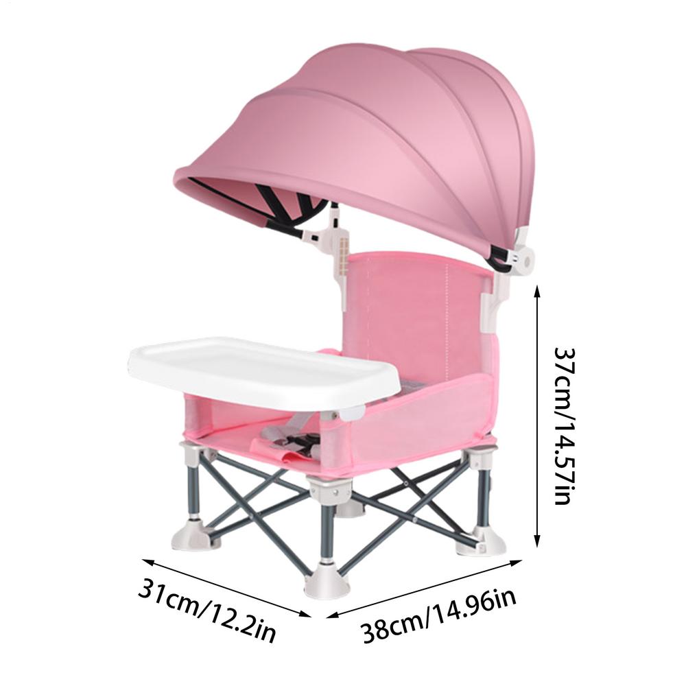 

2025 Portable Foldable Baby Dining Chair Baby Dining Table Small Chair Baby Dining Table Baby Eating Out And Going Out To Fold рожевий