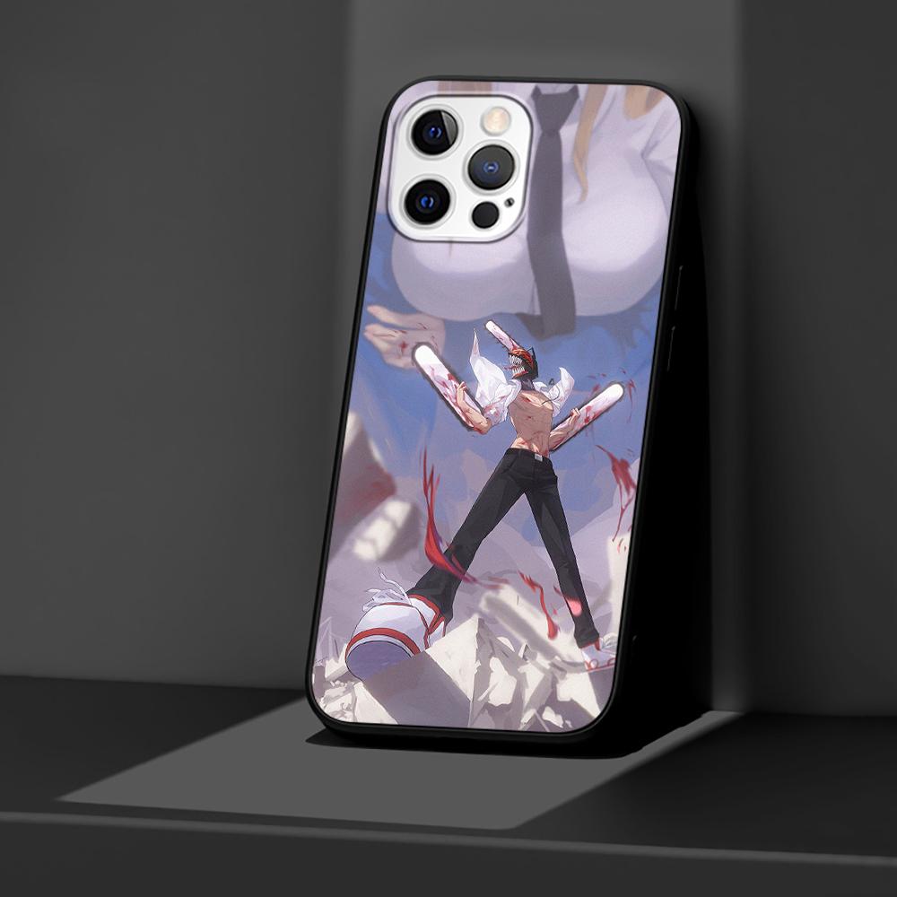 

Чехол Chainsaw Man для Apple iPhone 14 11 13 Mini 12 Pro Max XR 7 8 + SE 2020 XS 6 6s Plus 5 5s черный силиконовый чехол для телефона iPhone 14 Plus