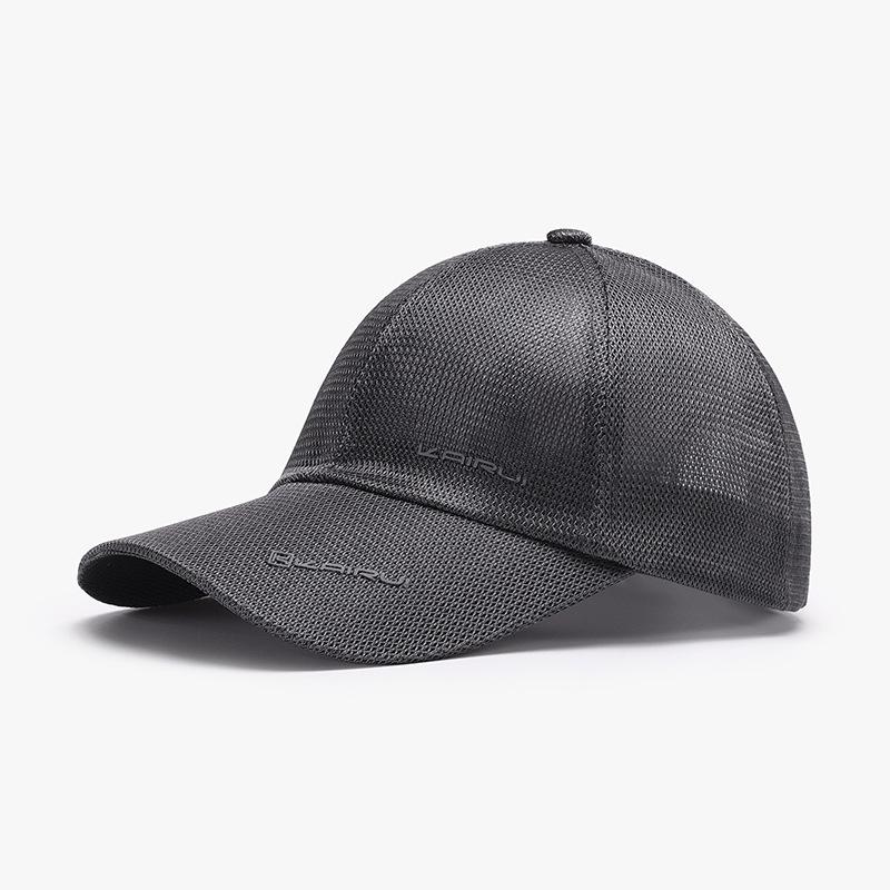 

European-American Men s Breathable Sunshade Duckbill Cap for Outdoor Travel and Sports Adjustable темно-серого