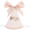 Birthday Decorations - Glitter Number Cone Hat, Princess Bow Hat, Cake Smash