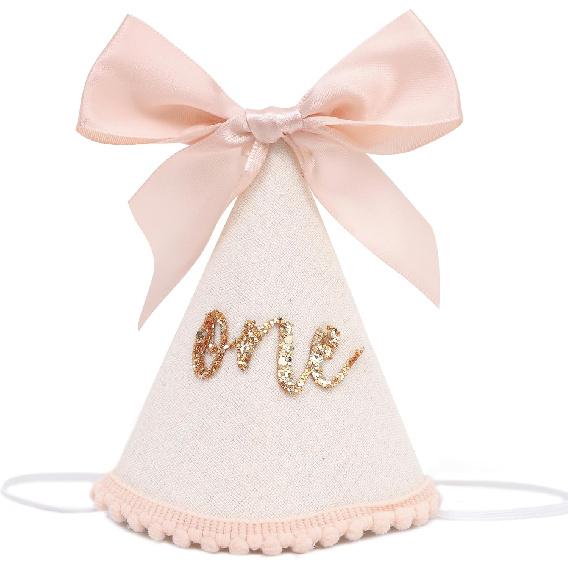 Birthday Decorations - Glitter Number Cone Hat, Princess Bow Hat, Cake Smash