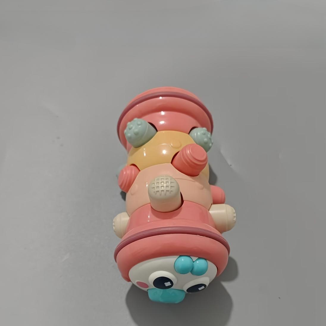 

Игрушечные цветные ролики, состоящие из одной части — интерактивные игрушки для раннего обучения и обучения ползанию для подростков, которые развивают хватку пальцев, моторику и внимание. розовый