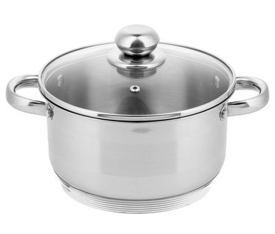 Garnek Z Grubym Dnem 9 Warstw Stal Nierdzewna Indukcja Gaz 4.6L 22Cm Zilner Zl-7306