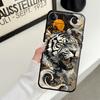 Funda Phone Cover Case for Apple iPhone 17 Pro Max 16 13 14 XR XS MAX 15 Pro 7 8 11 12 Air Cool Silver Tiger