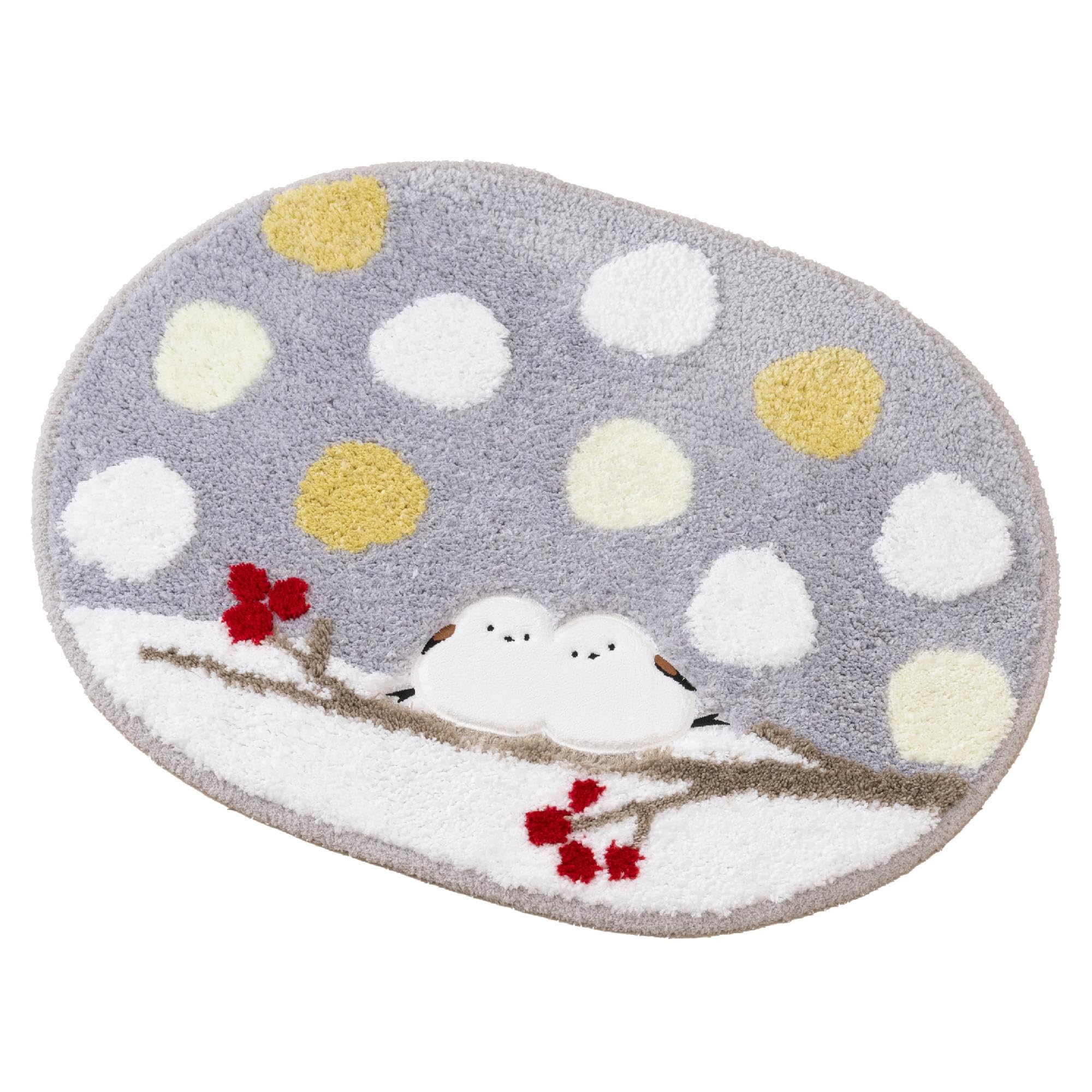 

Senko (SDS) Shimaenaga-chan Bath Mat, Approximately 45 x 60 cm, Gray, 51632