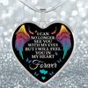 Fashionable and Beautiful Colorful Wings and English Letter Pattern Heart-shaped Pendant Necklace