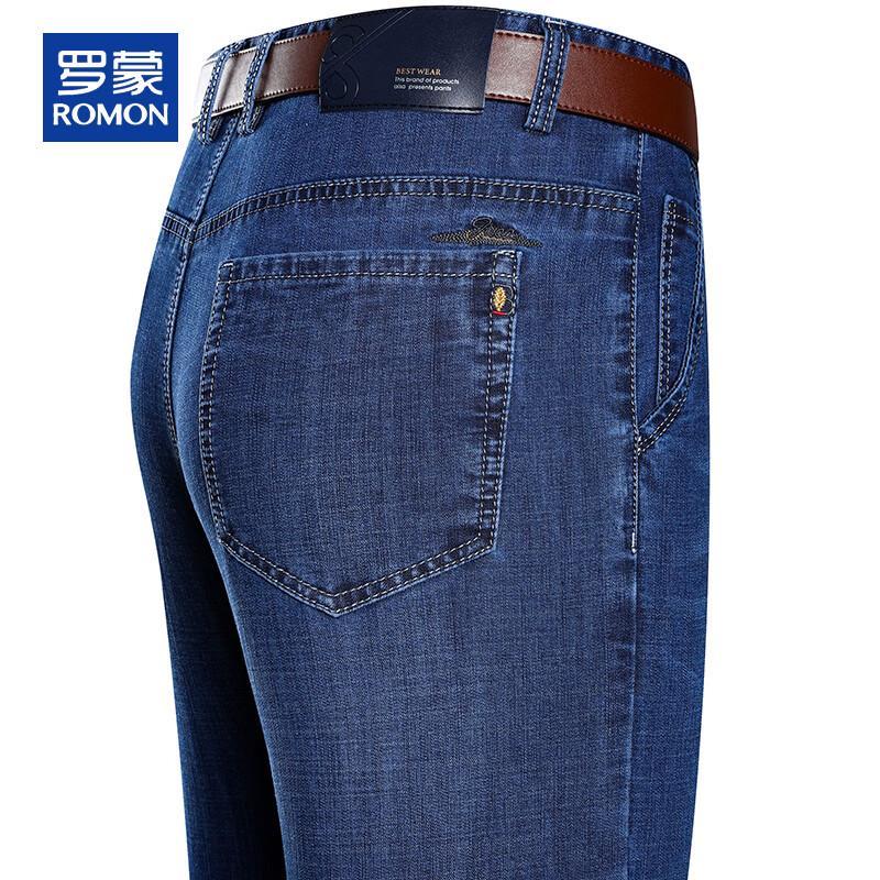 ROMON Men s Straight Fit Denim Jeans 36