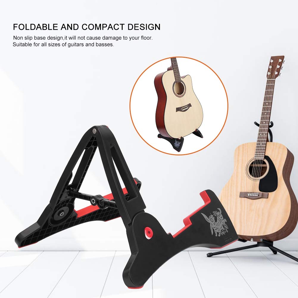 Bigking Guitar Stand, Foldable Classical Electric Guitar Stand Frame Support Portable Musical Instrument Accessories