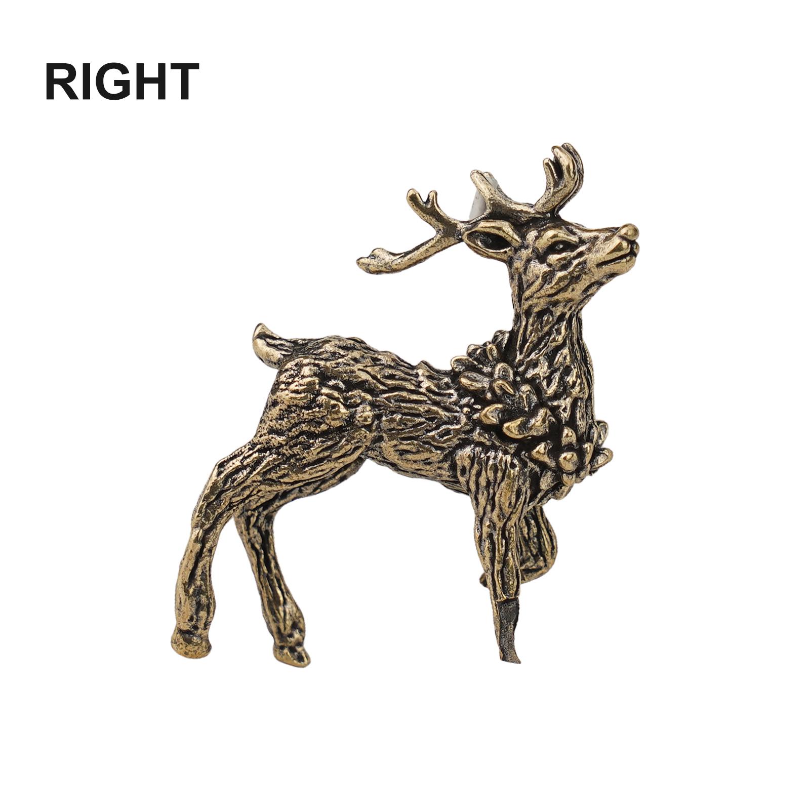 

Орнамент оленя Миниатюрная статуэтка оленя Sika Миниатюрные фигурки Твердые латунные скульптуры оленей Украшения для стола Удача