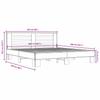 Bed Frame In Sonoma Oak Finish 200 X 200 Cm Made of Wood Based Panel and Metal