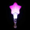 Kids Toy Fans Support Hand Lamp Performance Prop Fluorescent Stick Support Stick Glow Star Concert