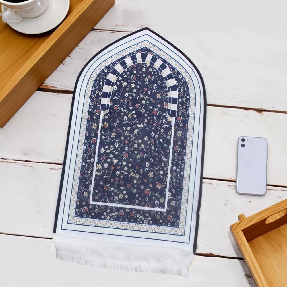 Portable Thick Prayer Mat Soft Travel Prayer Rug Irregular Non-slip Prayer Mat Carpet