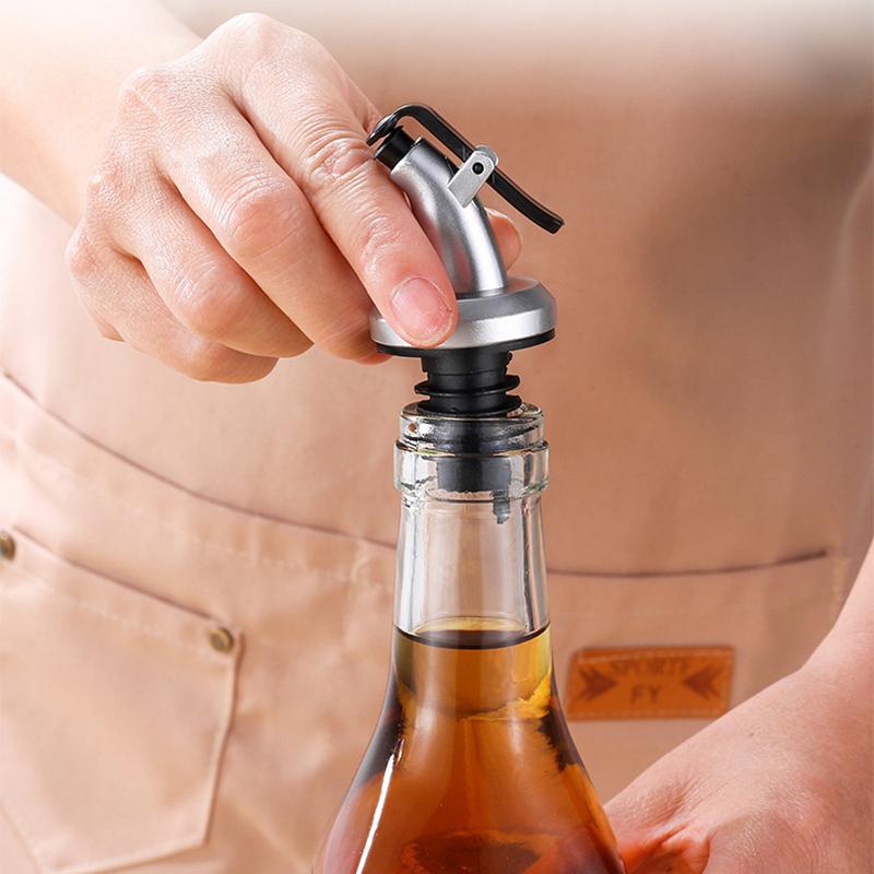 Olive 3pcs Oil Stopper Wine Bottle Pourer Bar Barware Spout Pourer Cork Wine Pour Dispenser Leakproof Wine Spout Bottle Pourer