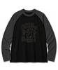 BEMIGHTY Adventure Camping Oversized Raglan Long Sleeve T-Shirt Black