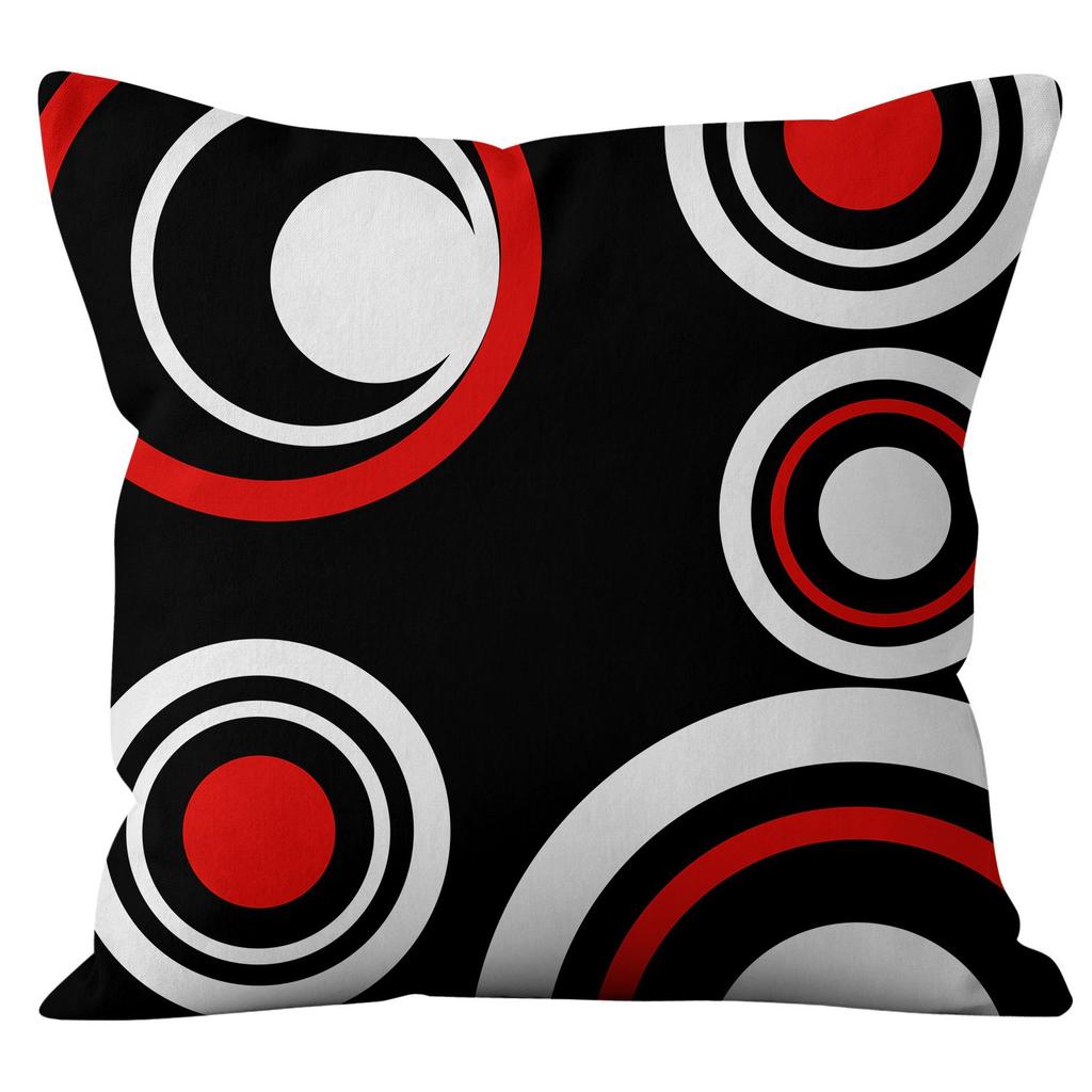 Personalized Fashionable Geometric Abstract Short Plush Pillowcase Home Cushion Cushion Cover