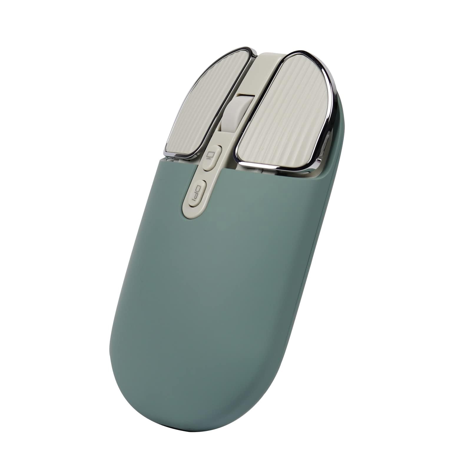 

2.4GHz USB Wireless Mouse, Bluetooth 5.1, Ultra-Slim, 3DPI (1200-1600-2400), Quiet, Rechargeable, Wireless, Compact, Lightweight, Compatible with