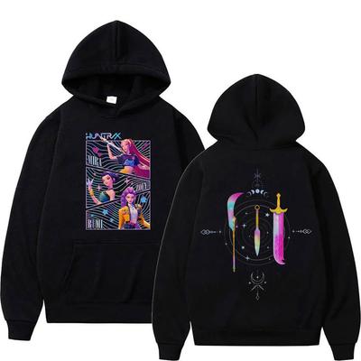 Anime Lovci démonů Mira Rumi Joey KPop Mikiny pro muže Ženy Módní Mikina Dlouhý rukáv Flísová Streetwearová móda