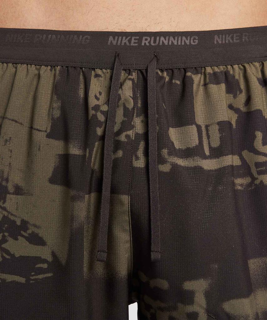 NIKE Stride Dry-Fit 5-Inch Brief-Lined Running Shorts M - Dark Hazel:Velvet Brown:Fit Moss / Iq6058-212