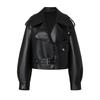 MO&Co. Vegan Leather Belted Jacket