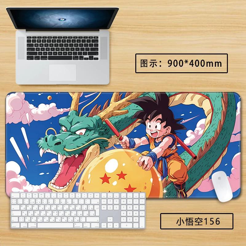 Neuer Schlichter Stil Son Goku Leder Mauspad Übergröße Animation Dragon Ball Kakarotto Kreative Computer Tastatur Büro Rutschfest Wasserdicht Tischmatte