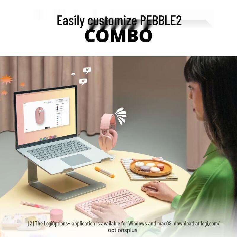 Logitech Pebble 2 Combo Wireless Keyboard and Mouse Set