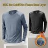 Men's Winter Quick-Dry Fleece Base Layer Long Sleeve Running Top