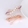 Crystal Pearl Hairpin Holiday Wedding Engagement Decoration Fashion Hair Clip Portable Accessories for Girls Women
