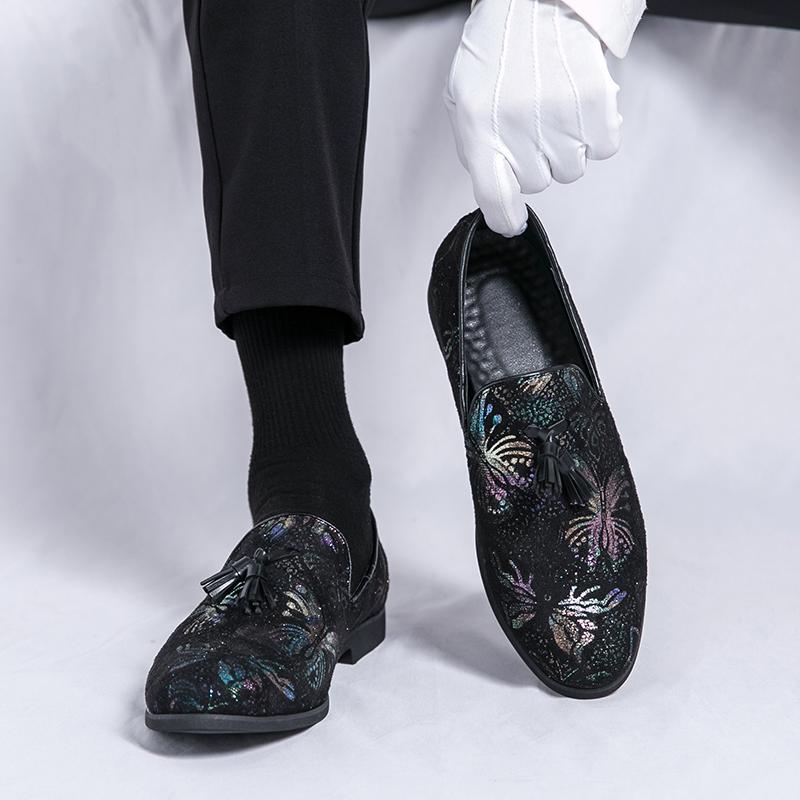 Men's Fashion Party Shoes British Pointed-toe Shiny Leather Mens Lace-Up Dress Business Office Shoes Men Wedding Oxfords Flats