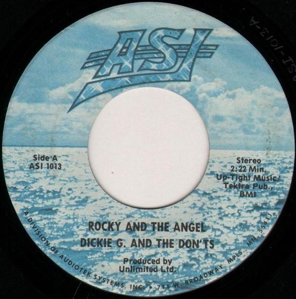 

7inch Record DICKIE G. THE DONTS Rocky And The Angel ASI1013 ASI Records 1977 US Pop Used
