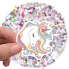 100 Cartoon Cute Unicorn Doodle Stickers Decorative Mobile Phone Case Skateboard Suitcase Waterproof Stickers