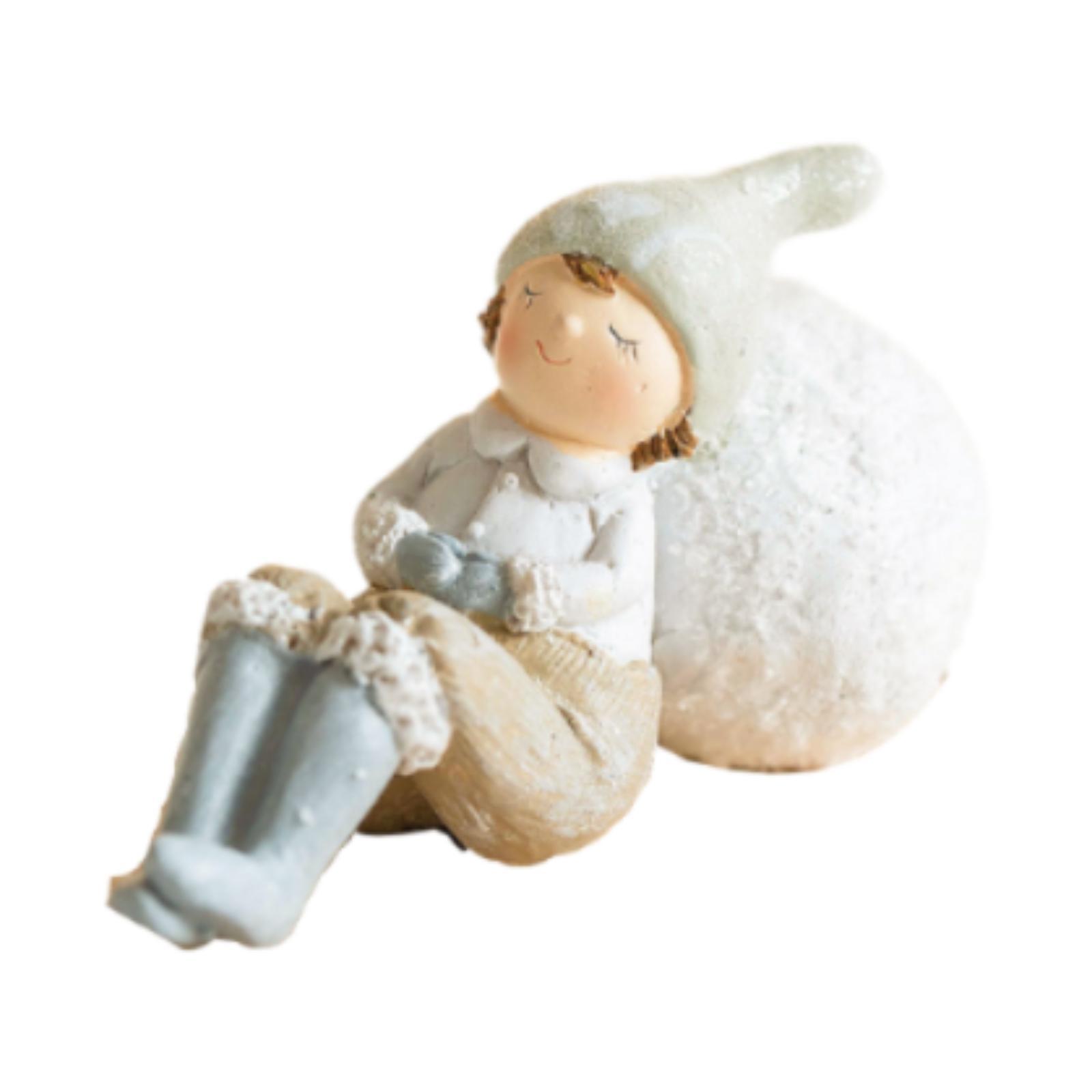 

Cartoon Figure Statue Resin Decorative Figurine for Desk Shelf Birthday Gift