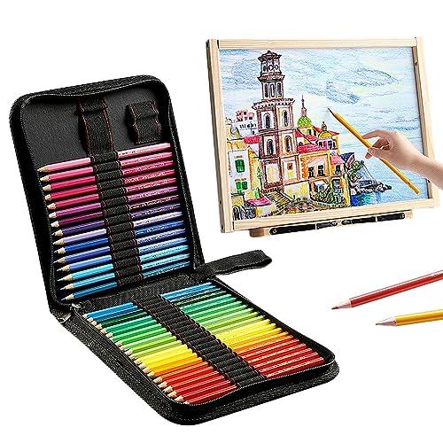 Große Kapazität Buntstiftetui, Tragbares Federmäppchen mit 36/72 Fächern, Wasserabweisend, Multifunktionales Federmäppchen, Stiftetui, Stiftebeutel, Stifthalter