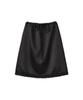 Forev Dotted Drawstring Skirt - Black