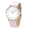 Perry White Dial Pink Leather Strap Watch for Women - 14503128