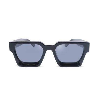 Luxury Vintage Black Square Oversize Sunglasses Acetate Polarized Custom Logo Thick Sun Glasses for Men Women Transparent