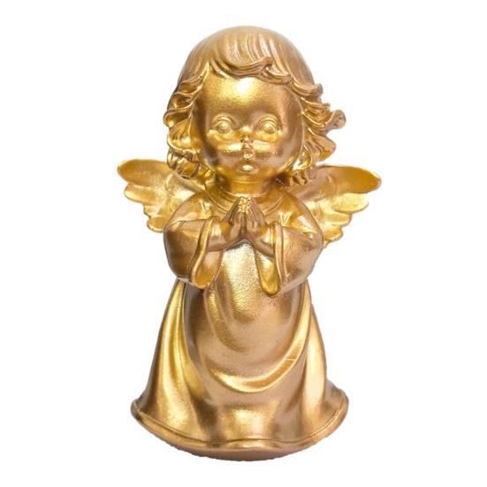 Malá soška anděla Pryskyřičná figurka cherubína Modlící se andělská socha pro domácí kancelář Polička Stolní skříňka Dekorace