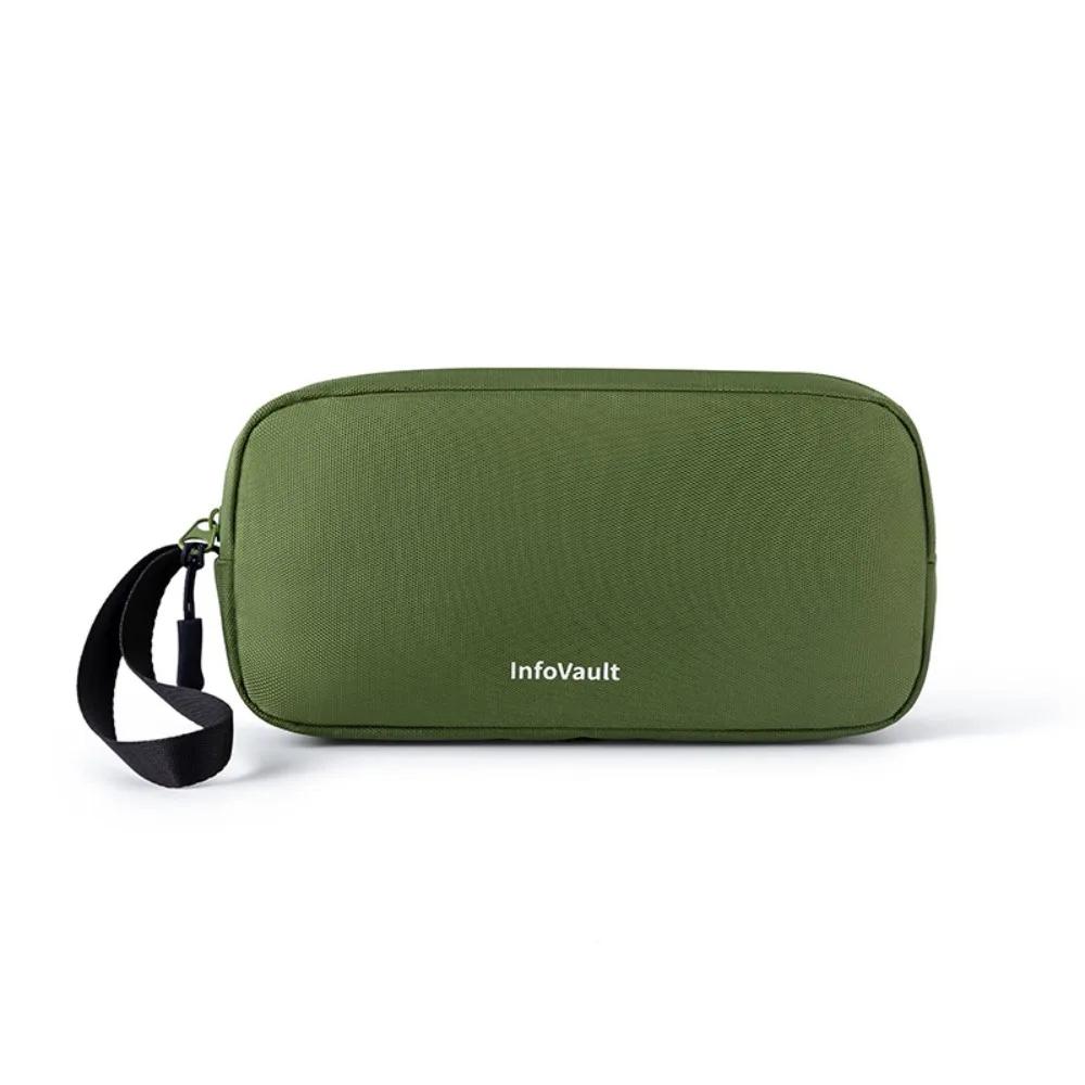 

Outdoor Water Resistant Travel Case Oxford Cloth Large Capacity Cable Storage Bag Portable Cable Organizer Case зелений