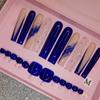 Thick and Hard Artificial Fingernails Square and Long Manicure False Nails with Glue Stickers  Press on Nails