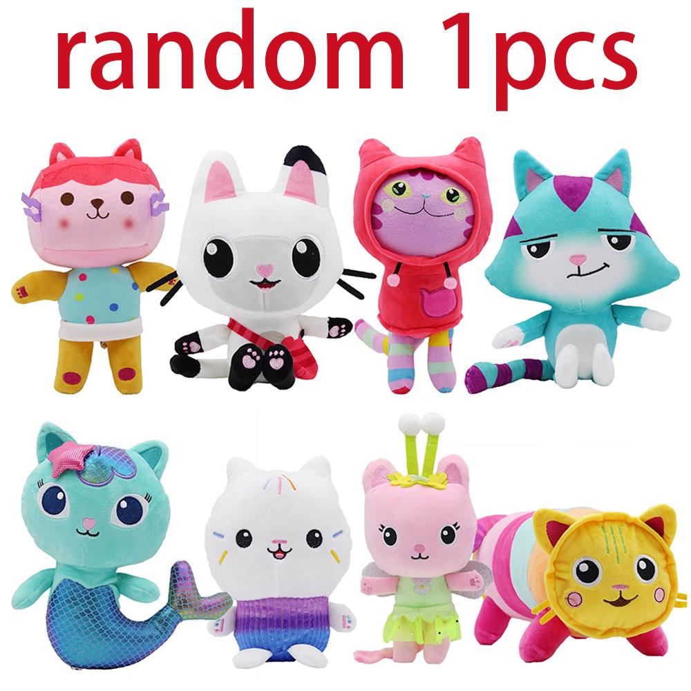 Animals Plush Gabby Dollhouse Charming Plush Gaby Plaything Plush House Cat Figure Animation Design Plush-Filled Animals Mermaid Cat Plush