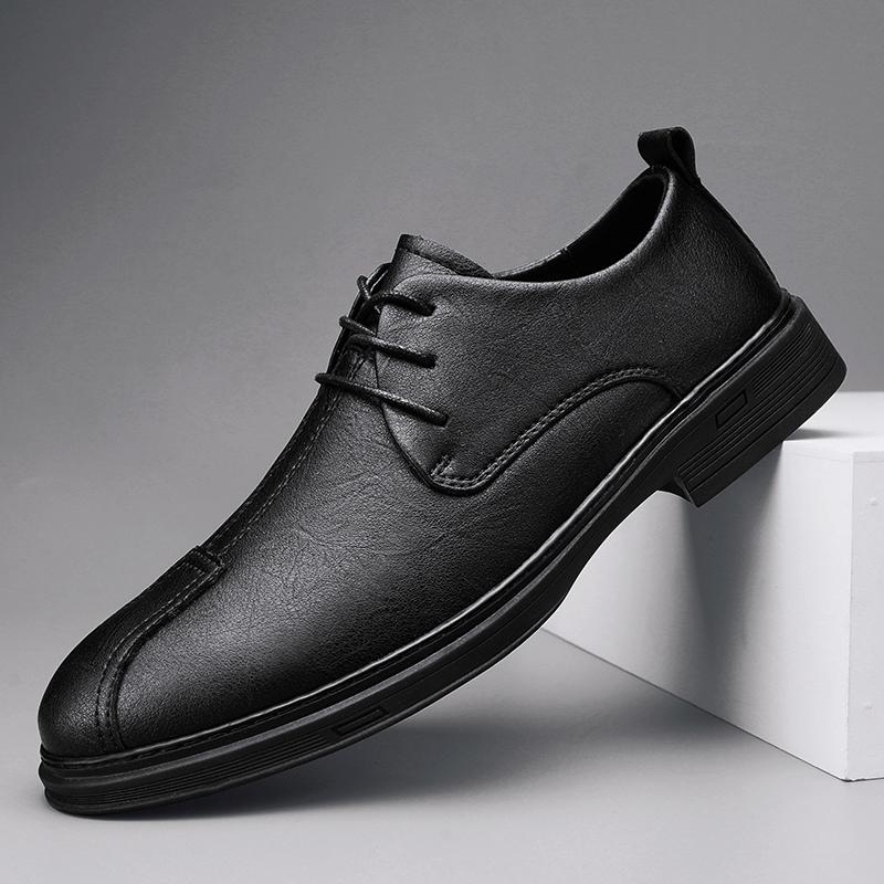 Nové pánské společenské kožené boty Luxusní módní svatební boty pro ženicha Pánské boty Oxford v italském stylu