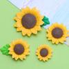 Sunflower Glossy Cartoon DIY Crocs Charms Cream Glue Resin Handmade Pack