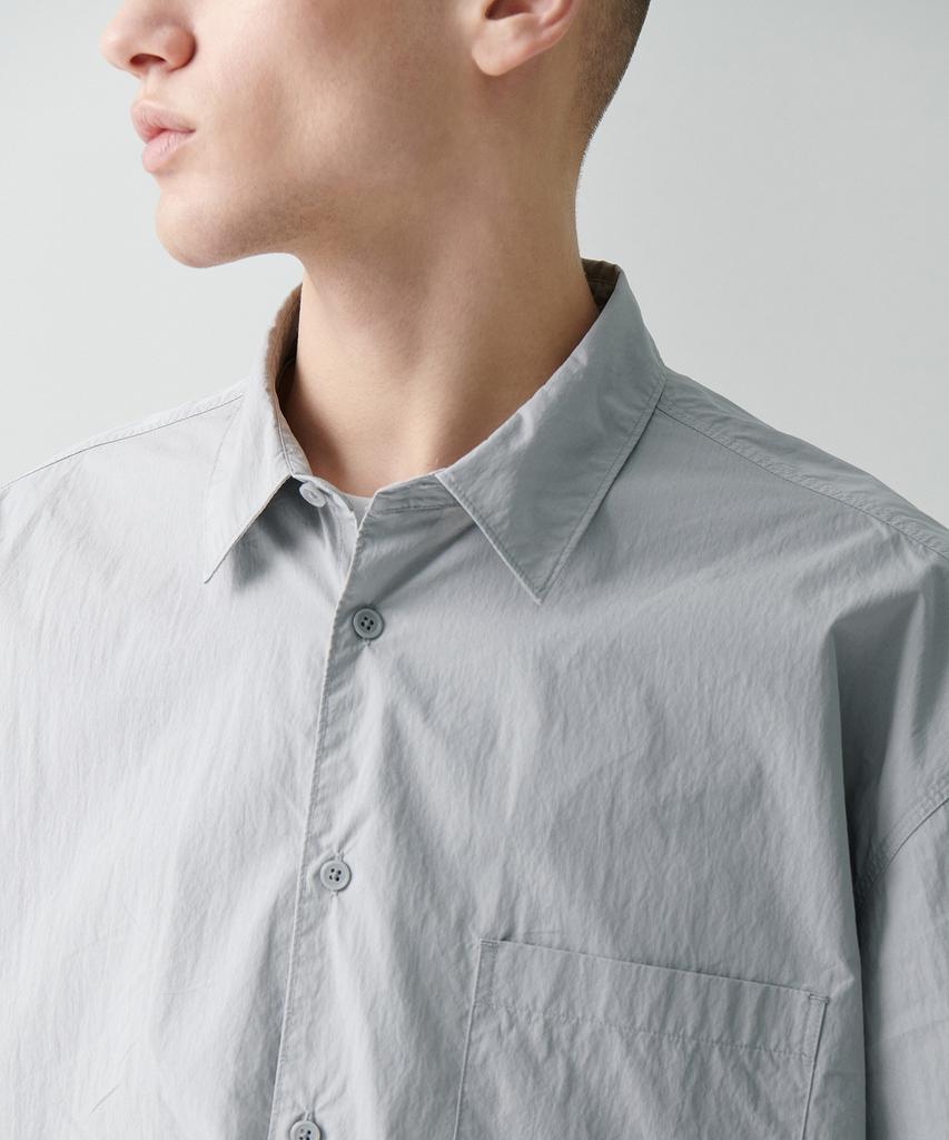 MUSINSA STANDARD [City Leisure] Cn Oversized Shirt [Light Grey]